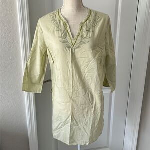 Avon Liv Collection Cream and Green Fabric